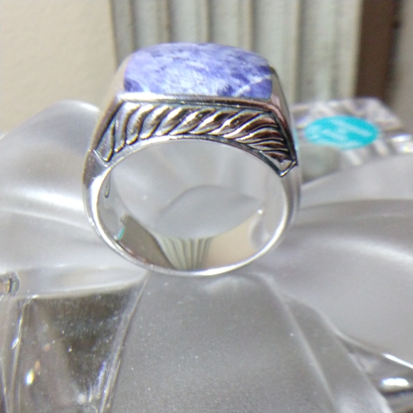 SOLD David Yurman signet ring, sterling silver, retired design, 925, 10 - Picture 5 of 9